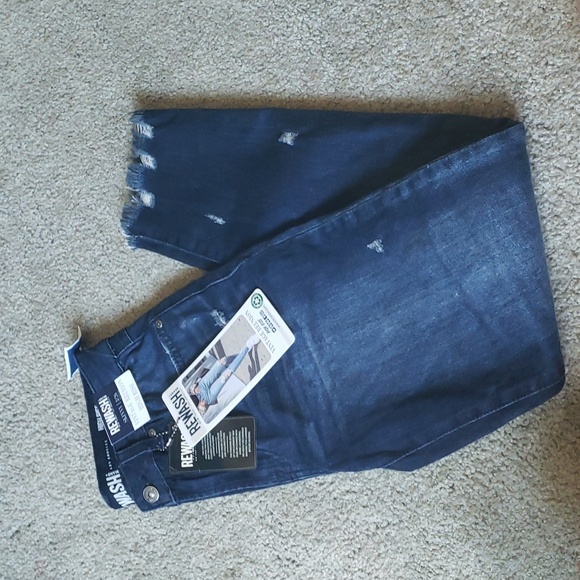 NWT REWASH Jeans Distresses Skinny High Rise Vintage Reunion - Picture 8 of 8